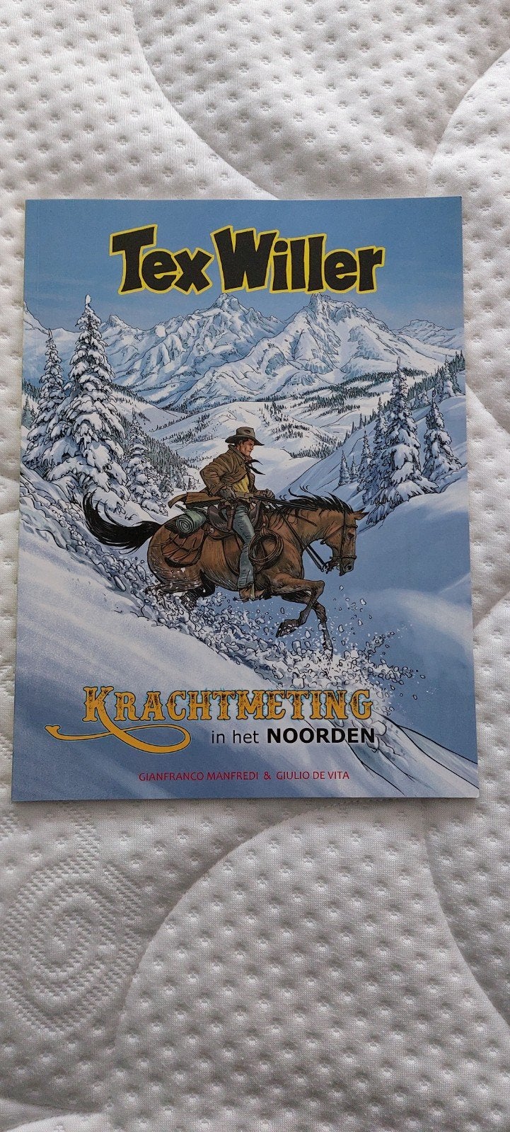 Tex Willer SC verhaal: Krachtmeting in het Noorden, Boeken, Eén stripboek, Ophalen of Verzenden, Zo goed als nieuw, Gianfranco Manfredi & Giulio De Vita