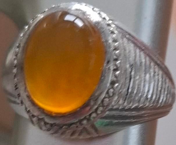 Heren ring, Ophalen of Verzenden, 20 of groter, Zilver, Heer