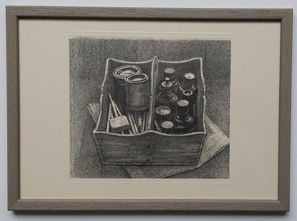 Jopie's Tekenattributen, Antiek en Kunst, Ophalen of Verzenden, Foto, Print/reproductie, Achter glas
