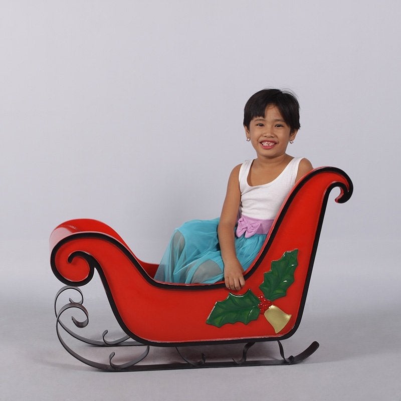 Kiddie Sleigh with Mistletoe – Arreslee Lengte 91 cm, Ophalen, HorecaBeelden, Nieuw, HorecaBeelden