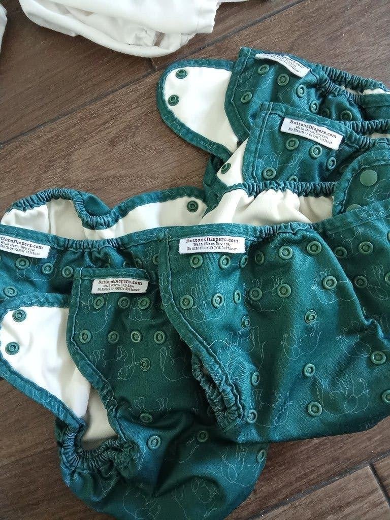 5 wrap / overbroekjes Buttons, wasbare luier., Kinderen en Baby's, Ophalen of Verzenden, Zo goed als nieuw