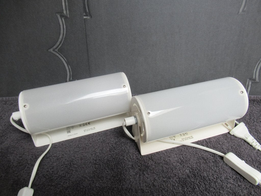 Setje retro vintage Ikea SMYG V1013 lampjes mooie staat., NVT, Kunststof, Bedlamp, IKEA