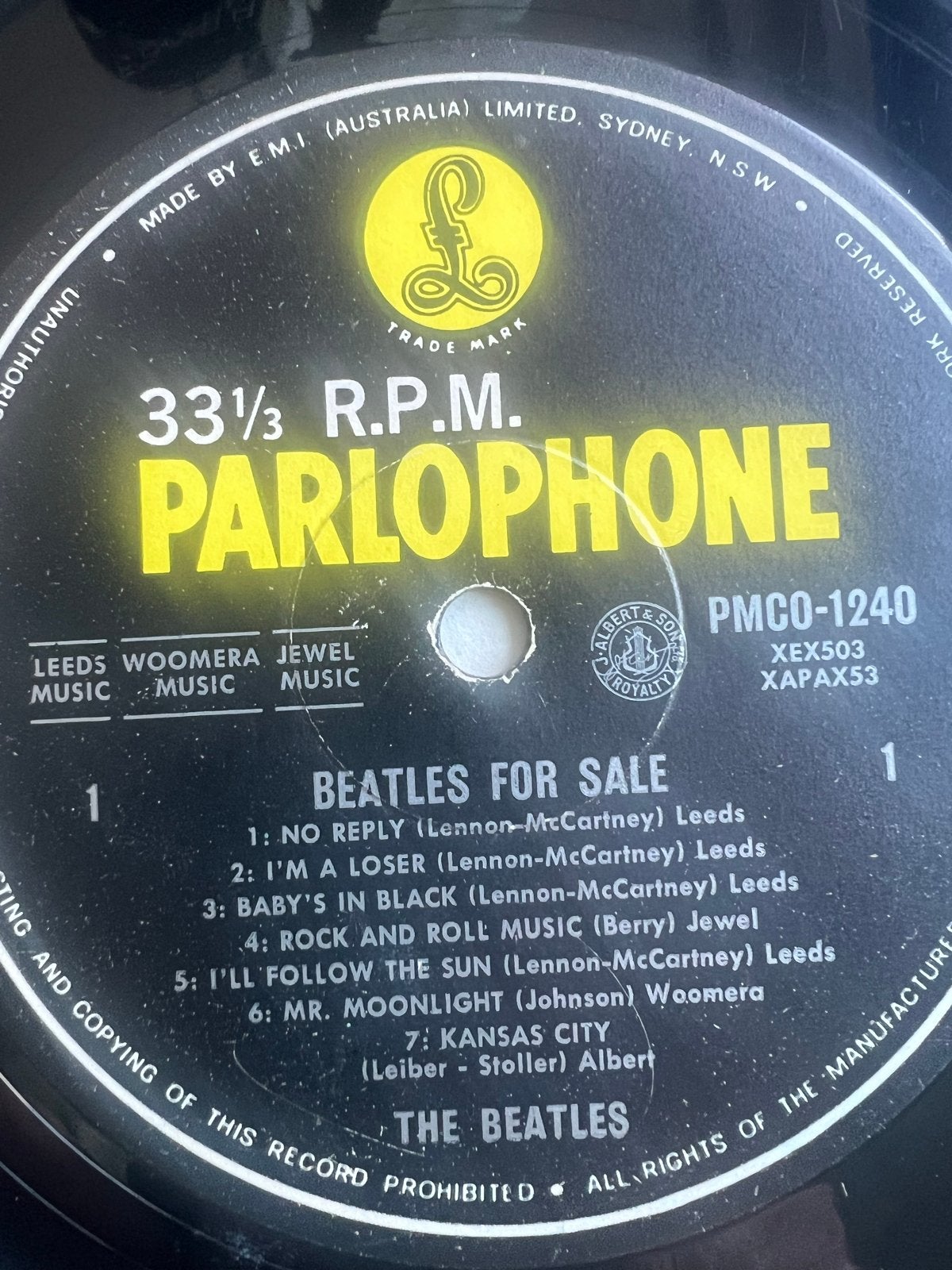 The Beatles - Beatles for Sale (LP, Parlophone, Australië), Cd's en Dvd's, Vinyl | Pop, Ophalen, LP, Gebruikt, Pop