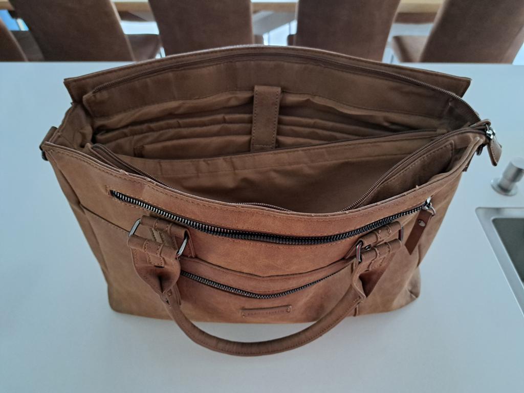 Schooltas, Ophalen of Verzenden, Zo goed als nieuw, Bruin, Aktetas of Boekentas
