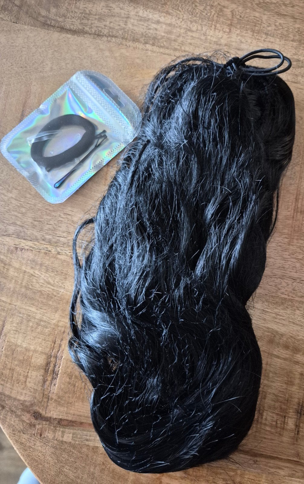 Nieuwe Zwarte Pruik - Feshfen Haar & Beauty, Ophalen of Verzenden, Nieuw, Pruik of Haarverlenging