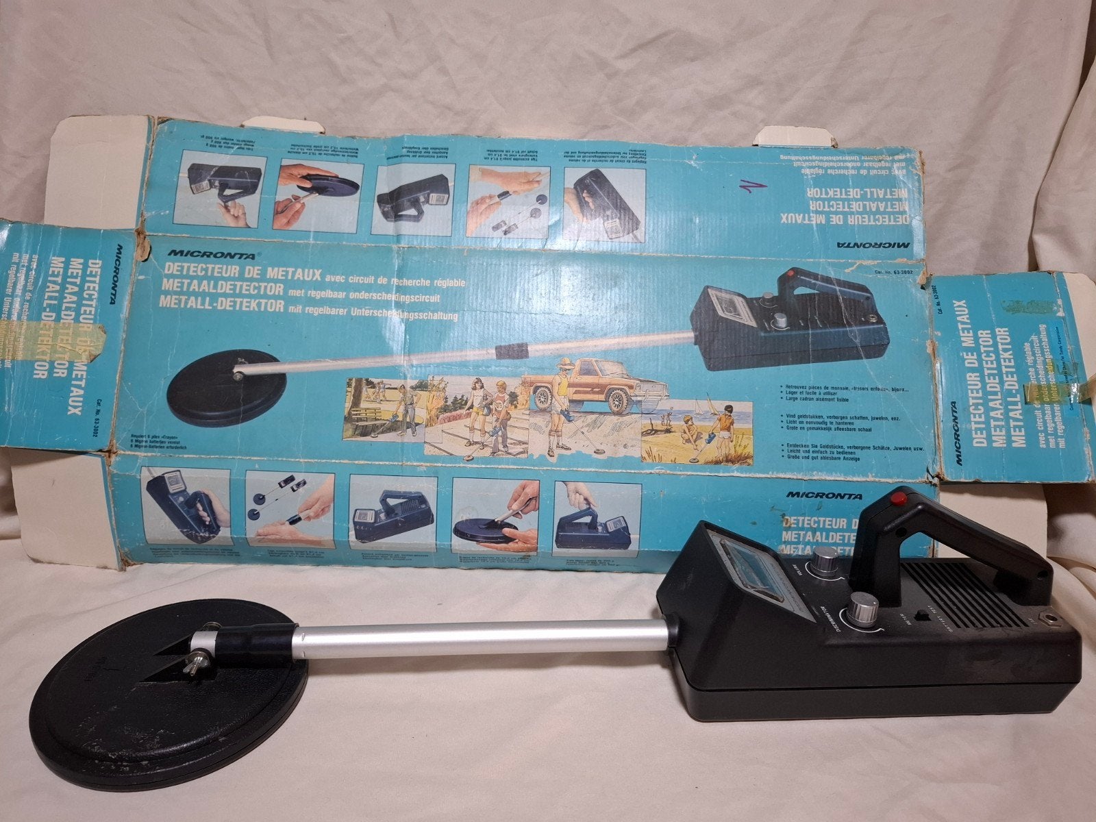 Micronta Metaaldetector, Hobby en Vrije tijd, Metaaldetectors, Overige merken, Gebruikt, Ophalen of Verzenden, 30 cm of minder