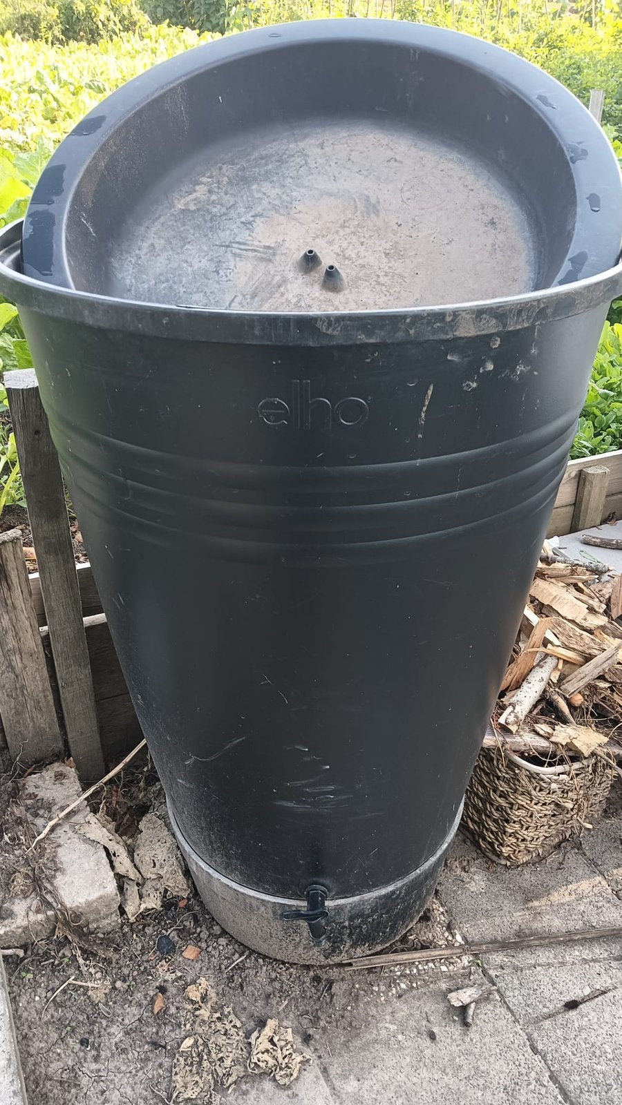 Elho regenton 200 L, Tuin en Terras, Ophalen, Kunststof, Met kraantje, 75 tot 150 liter