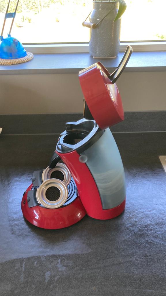 Philips Senseo Koffiezetapparaat Rood - Gebruikt, Witgoed en Apparatuur, Koffiezetapparaten, Ophalen, Koffiepads en cups, Gebruikt