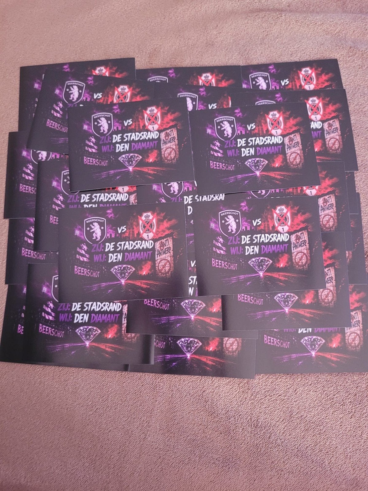 Beerschot Stickers - Anti Antwerp, Ophalen of Verzenden, Nieuw, Sport