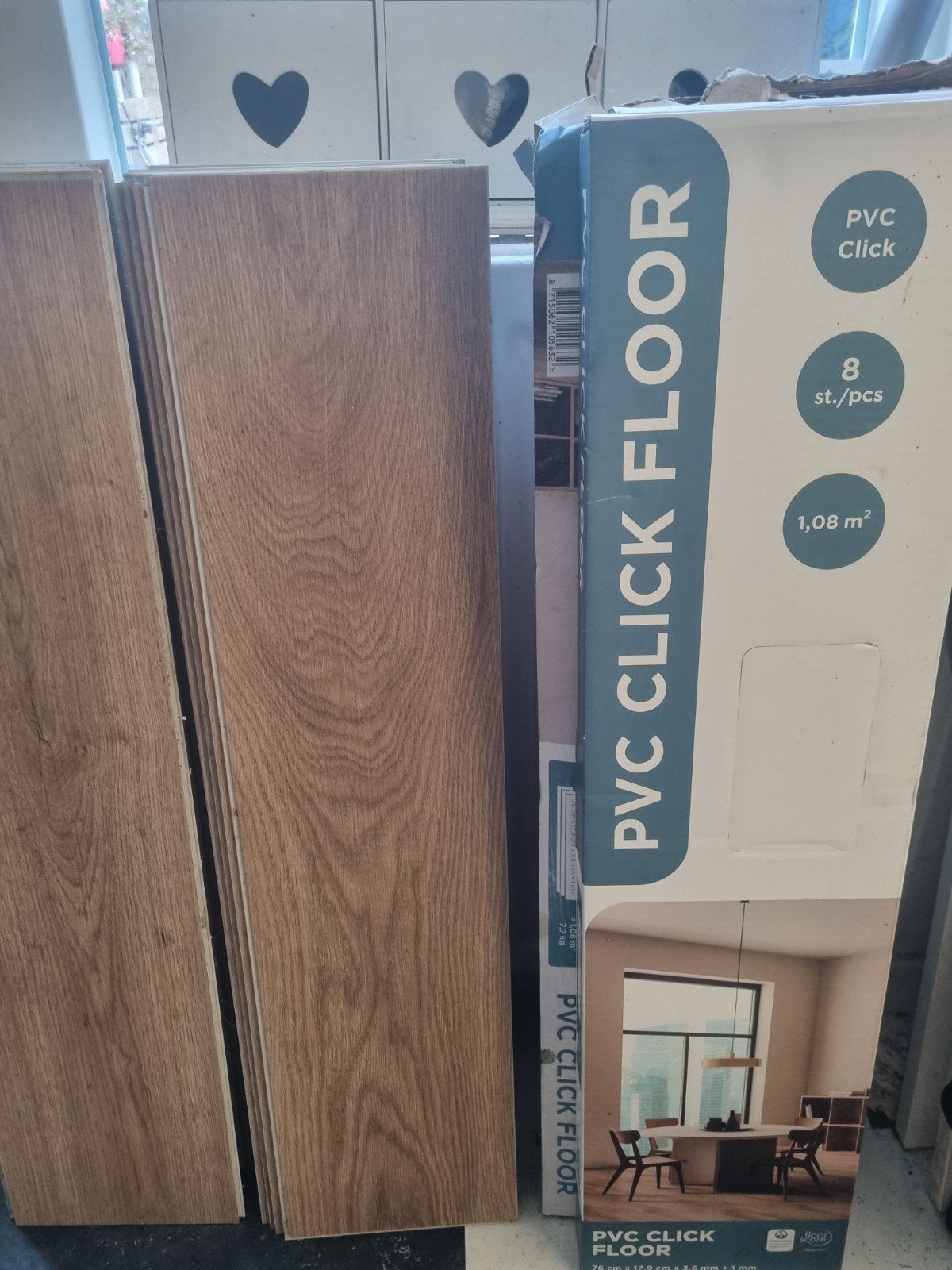 Nieuw PVC Click Vloer - 1,08 m² per pak, Ophalen