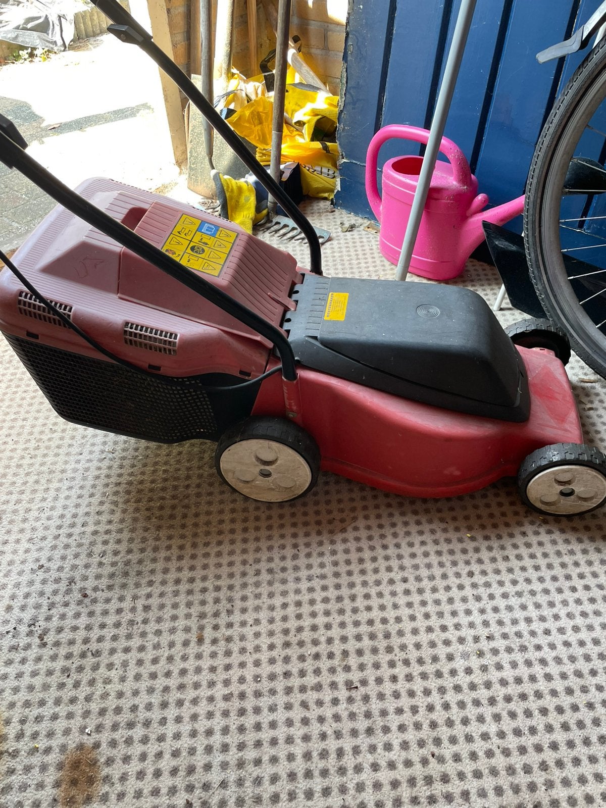Elektrische grasmaaier, Ophalen, Gebruikt, Opvangbak