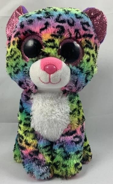 Ty Beanie Boos Dotty Regenboog Luipaard Knuffel 22,5cm
