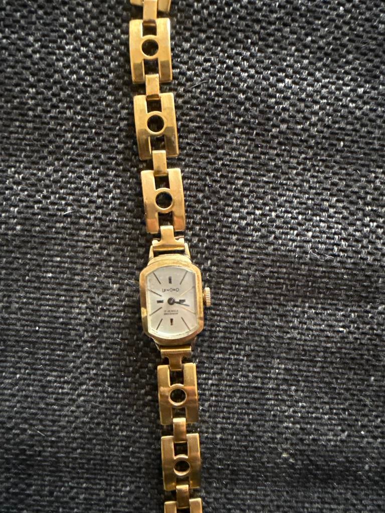 Vintage Lanco Dames Polshorloge - Jaren '60/'70 - Verguld, Overige materialen, Gebruikt, Polshorloge, Ophalen