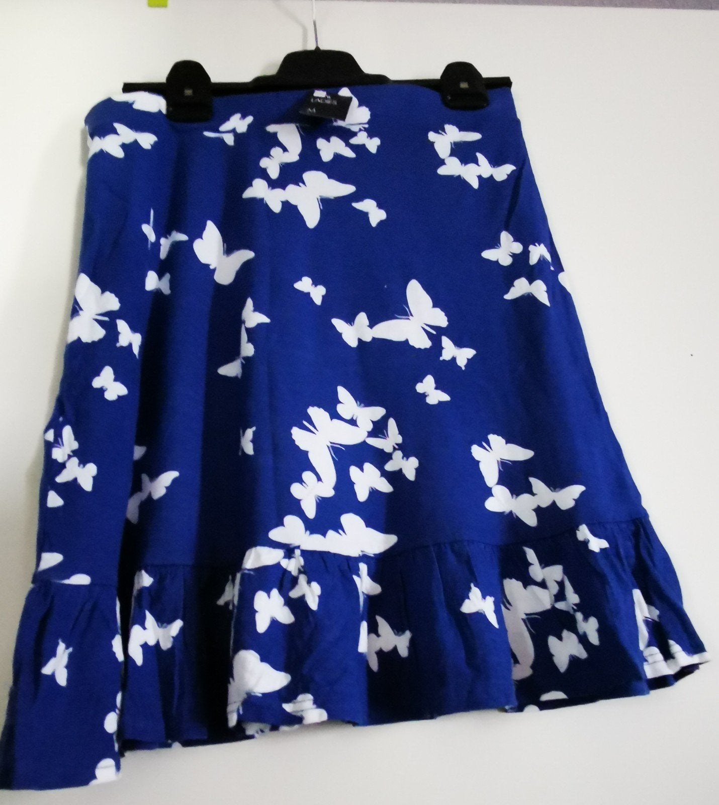 Hema rok vlinders 100% viscose maat M nieuw, Maat 38/40 (M), Blauw, Nieuw, Ophalen of Verzenden