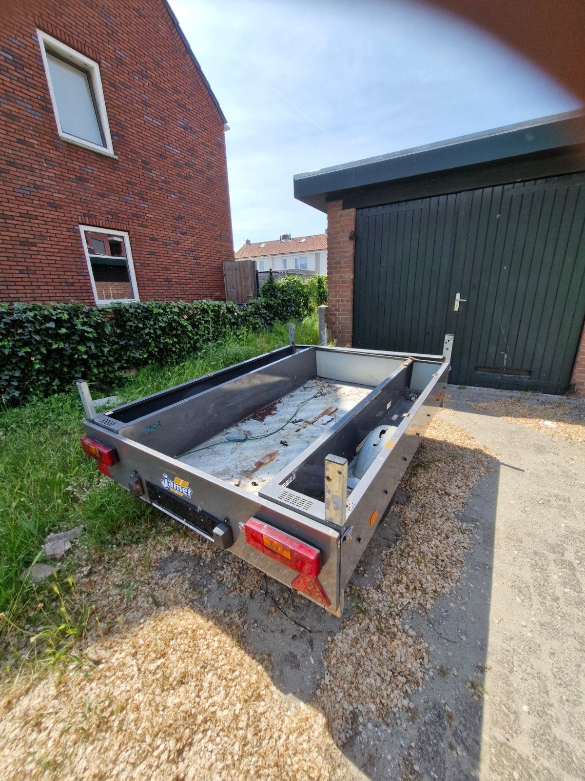 Aanhanger boottrailer gegalvaniseerd Jamet vouwwagen 1.6x2.1, Ophalen