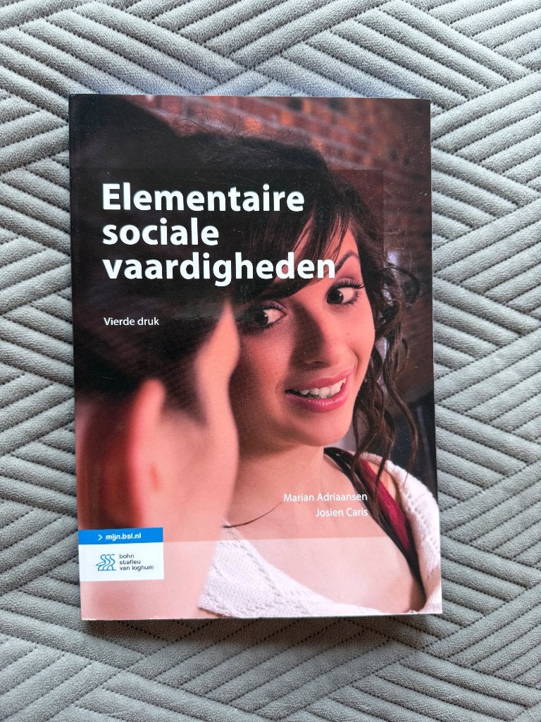 Elementaire sociale vaardigheden, Boeken, Ophalen of Verzenden, Alpha, Zo goed als nieuw, HBO