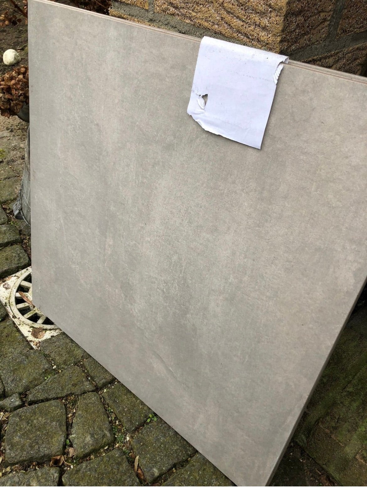 Tegels 60x60cm (grijs) - 9 stuks, Ophalen, 40 tot 60 cm, 40 tot 60 cm, Keramiek