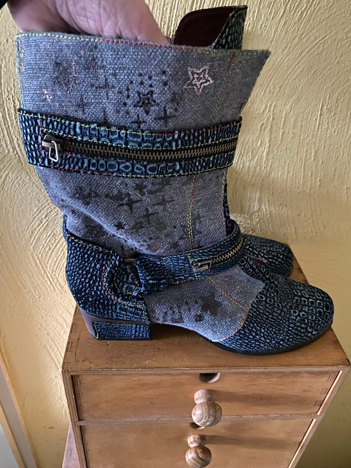 Stoere laarzen van Laura Vita maat 41 . NIEUW, Blauw, Lage of Enkellaarzen, Nieuw, Ophalen of Verzenden