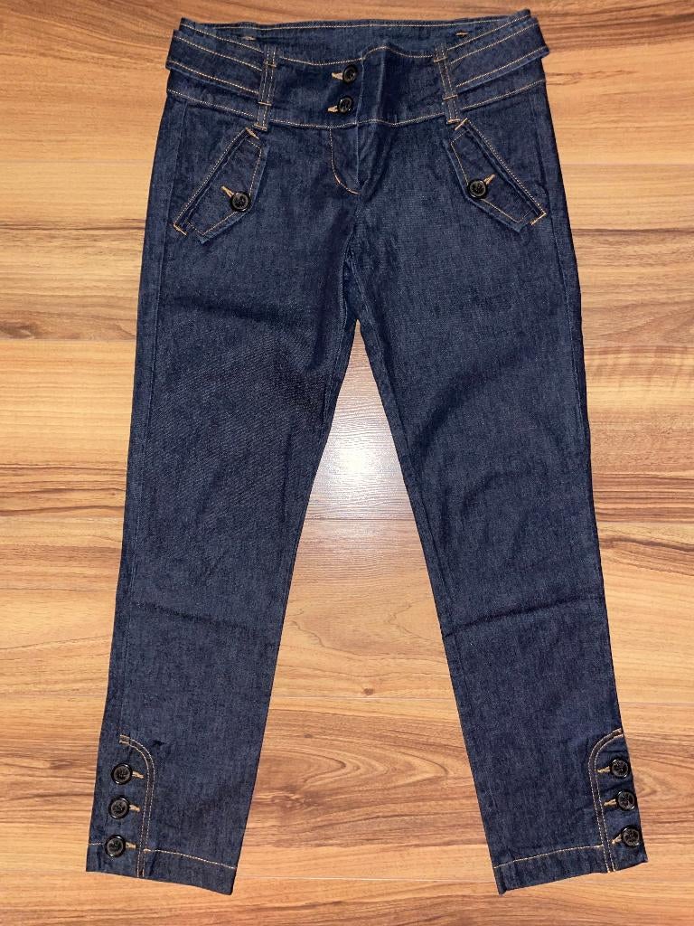 Prachtige nieuwe ICEBERG Gilmar low waist Capri jeans, Blauw, Nieuw, Ophalen of Verzenden, W28 - W29 (confectie 36)