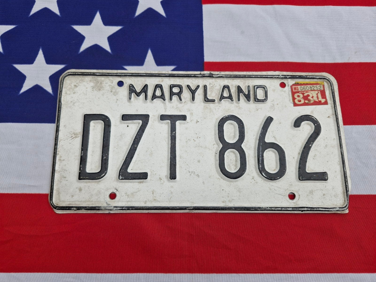 Kentekenplaat Maryland USA Nummerplaat nummerbord License VS, Verzenden, Gebruikt, Auto's
