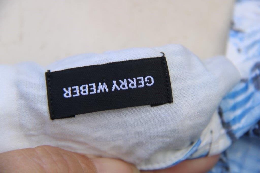 Jurk blauw/ offwhite Gerry Weber mt M Vaste prijs AANBIEDING, Maat 38/40 (M), Blauw, Ophalen of Verzenden, Zo goed als nieuw
