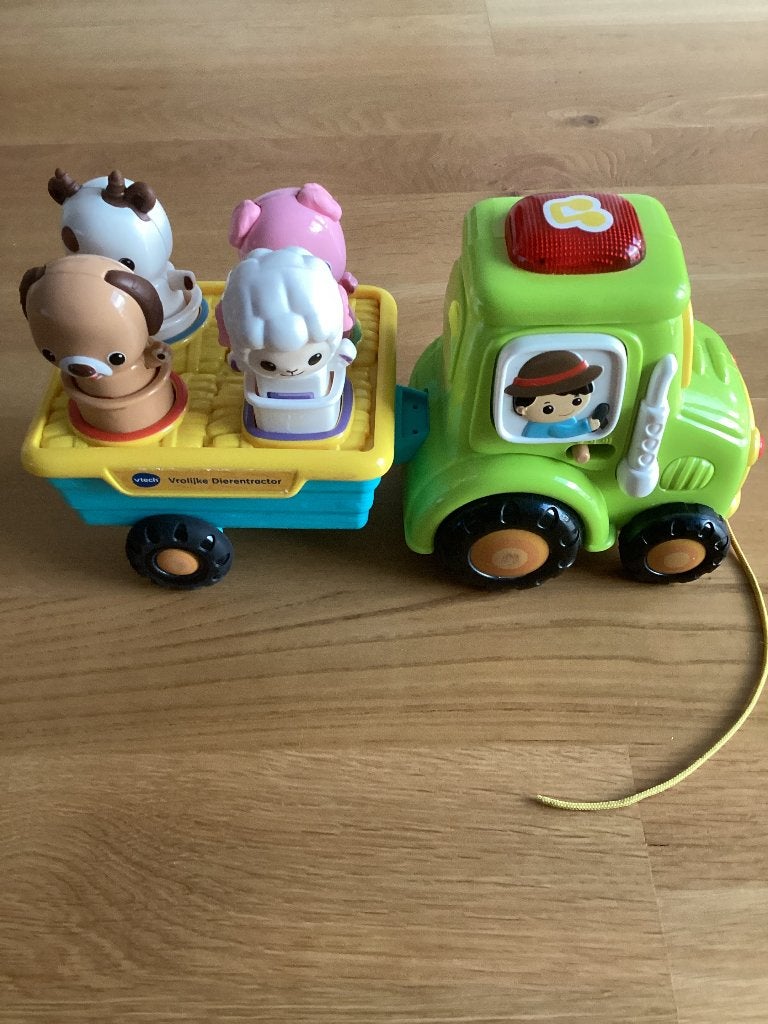 Vtech vrolijke dierentractor, Kinderen en Baby's, Ophalen of Verzenden, Zo goed als nieuw, 6 maanden tot 2 jaar