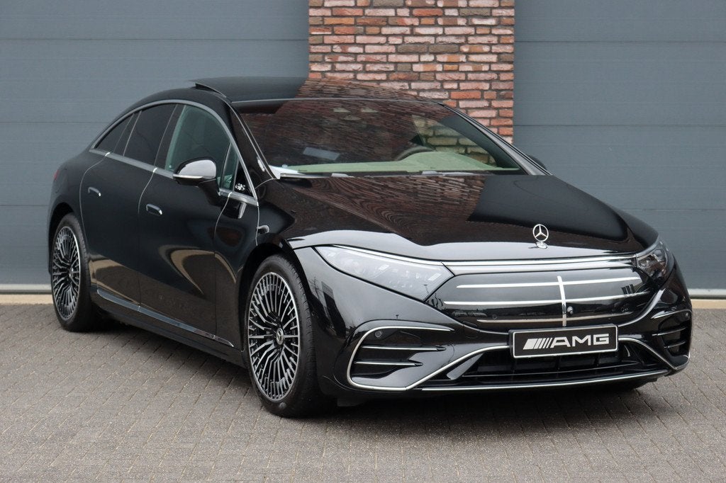 Mercedes-Benz EQS 350 Exclusive Line 118 kWh | Airmatic | Ac, Auto's, Mercedes-Benz, Achterwielaandrijving, Gebruikt, Zwart, 4 stoelen