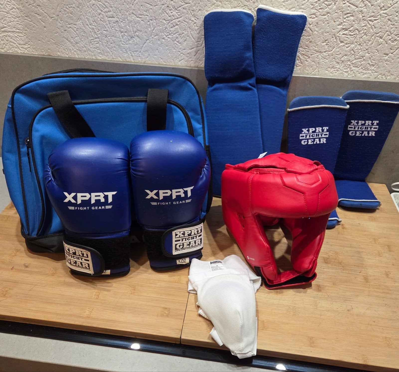Kickboxen kickbox set incl tas, Ophalen, Gebruikt, Overige, Maat XS of kleiner