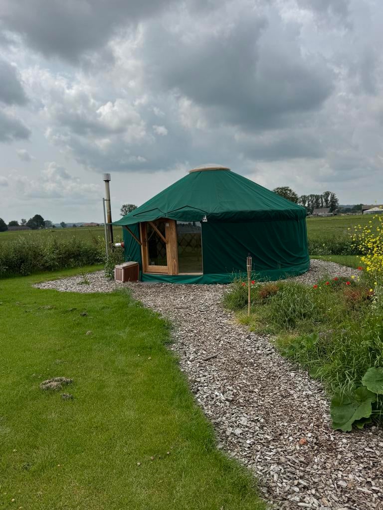 Unieke Yurt 6meter, Ophalen, Zo goed als nieuw, Meer dan 6