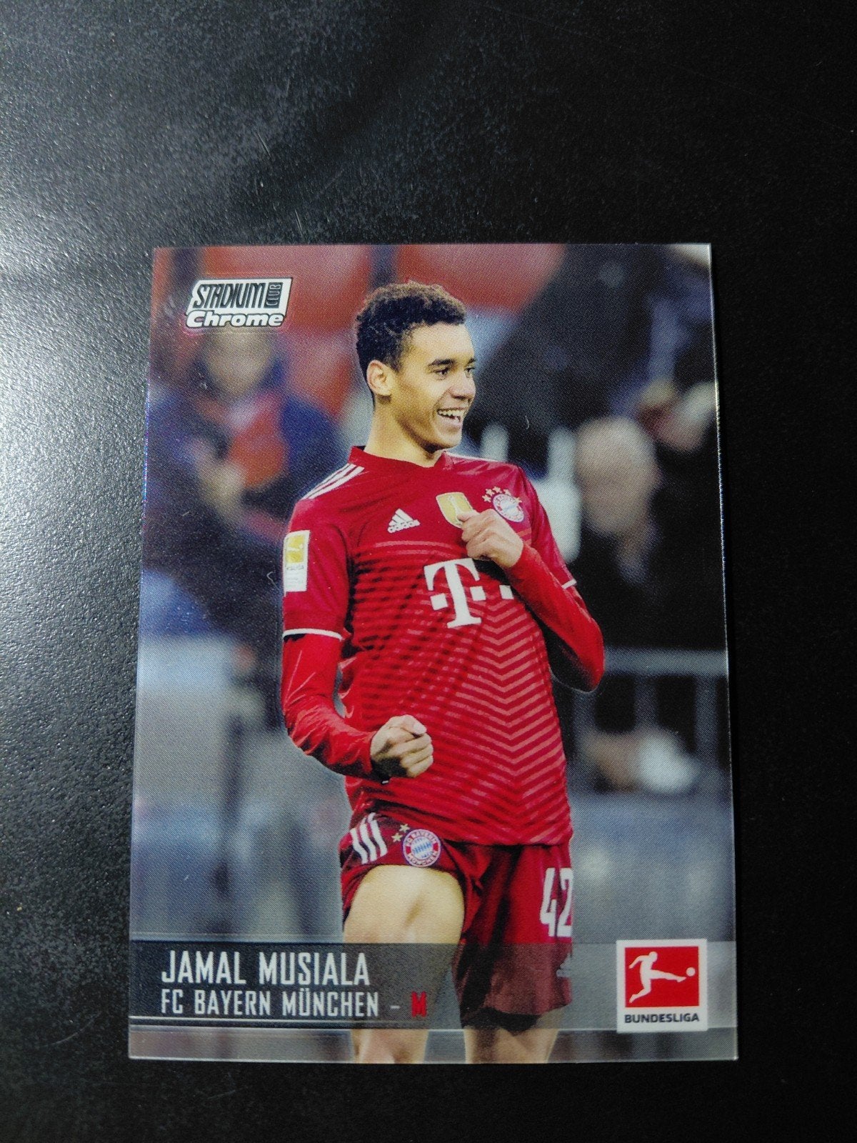 jamal musiala (bayern munchen) topps chrome 2022, Verzamelen, Ophalen of Verzenden, Nieuw, Buitenlandse clubs, Spelerskaart