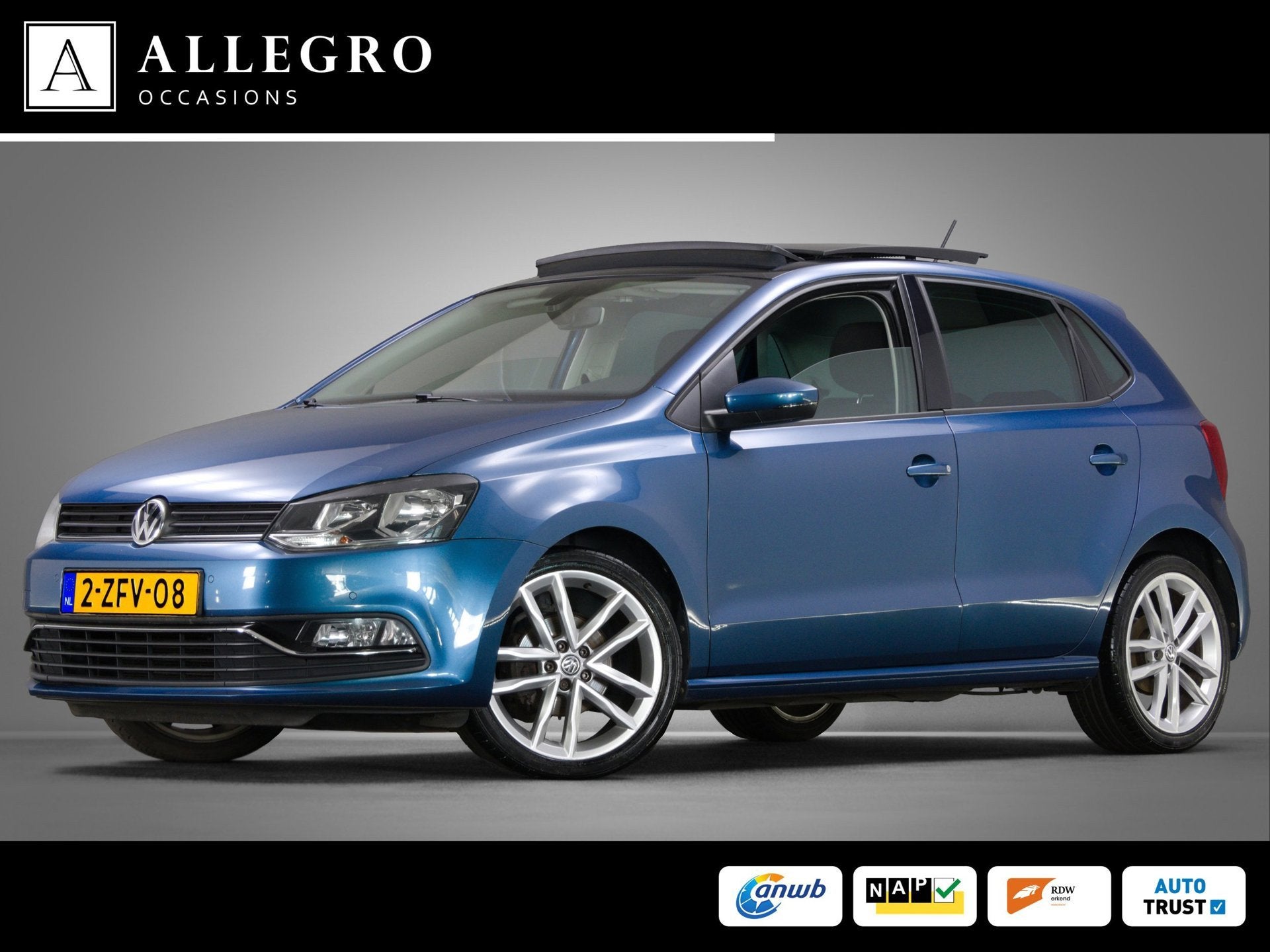 Volkswagen Polo 1.2 TSI Highline (PANORAMADAK, CRUISE CONTRO, Stof, 4 cilinders, Origineel Nederlands, Bedrijf
