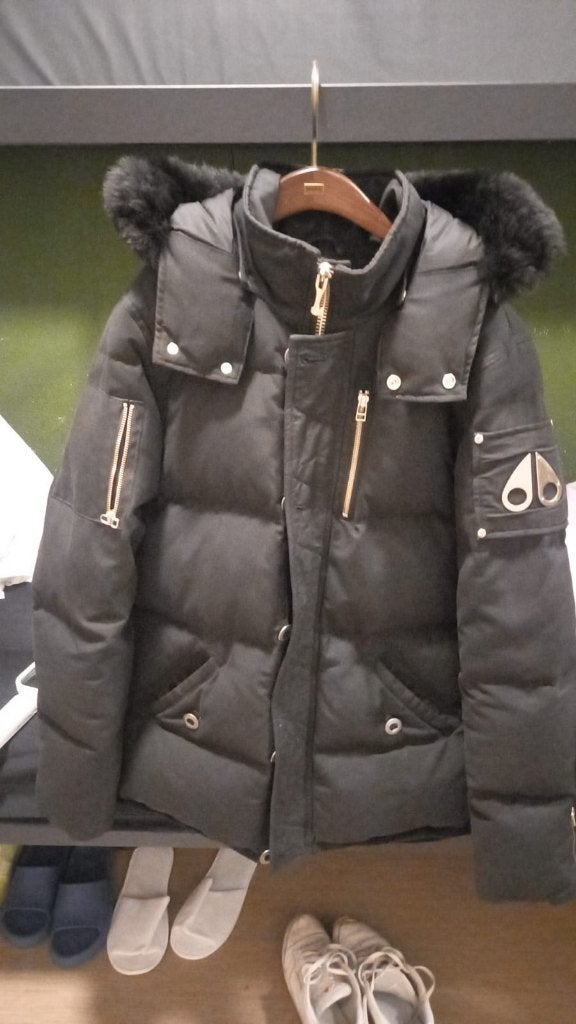 Moose Knuckles Original 3Q Jacket Black Shearling - Breda, Ophalen, Maat 52/54 (L), Zwart, Gedragen