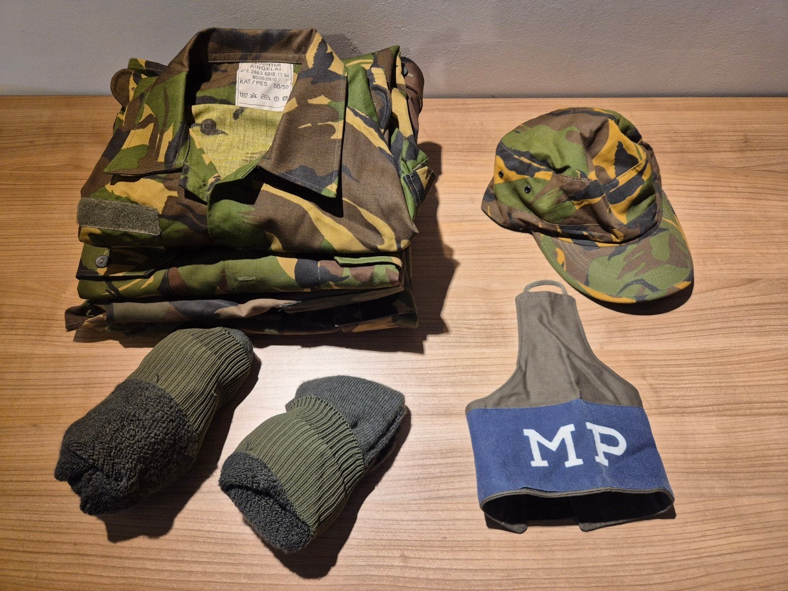 Militaire camouflage kleding volwassenen heren, Ophalen of Verzenden, Landmacht, Nederland, Kleding of Schoenen