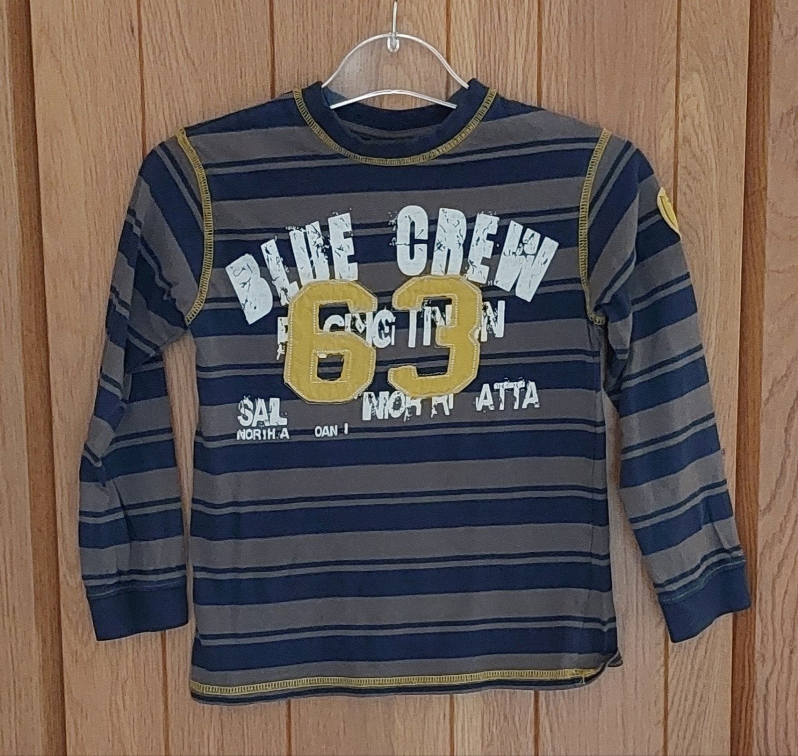 Stoer gestreept longsleeve shirt Scamps & Boys, maat 116/122, Kinderen en Baby's, Ophalen, Scamps & Boys, Zo goed als nieuw, Shirt of Longsleeve
