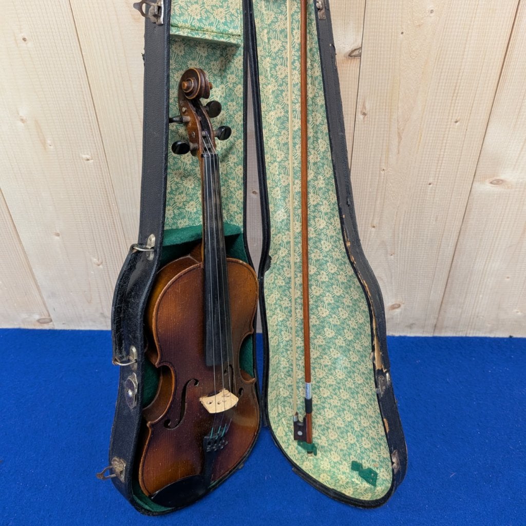 Antieke viool handgemaakt met strijkstok en koffer, Flex Ltd., Zo goed als nieuw, https://flex.com/contact-us, Nobelstraat 10, 5807 GA Oostrum LB, Limburg, Nederland