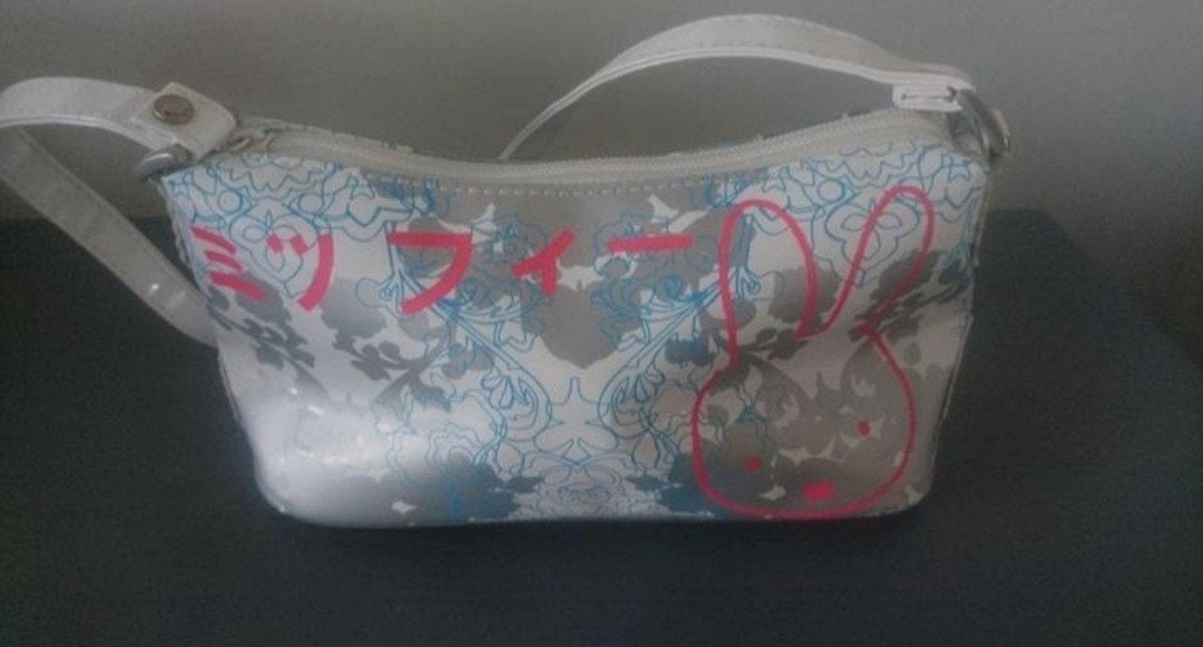 nijntje tasje wit zilver roze blauw Dick Bruna, Ophalen of Verzenden, Gebruikt