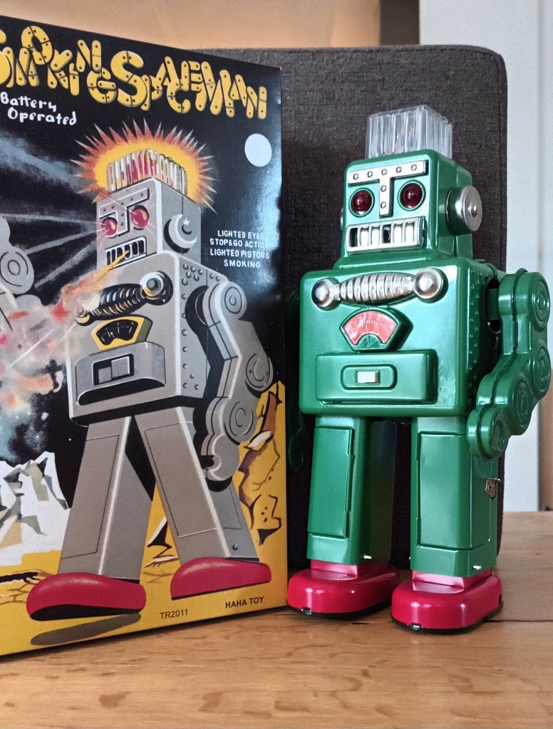 Smoking Spaceman Robot, HA HA Toy, veel functies, Ophalen of Verzenden
