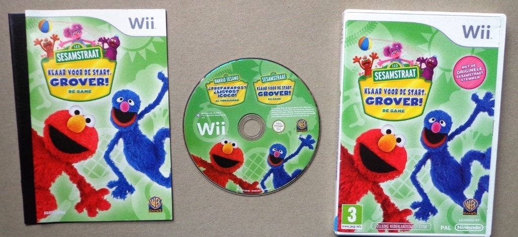 Sesamstraat Klaar Voor De Start, Grover! voor de Wii, Spelcomputers en Games, Overige genres, 1 speler, Ophalen of Verzenden, Zo goed als nieuw