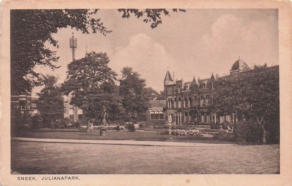 703-436-007 Sneek Julianapark, Verzamelen, Ophalen of Verzenden, Voor 1920, Friesland