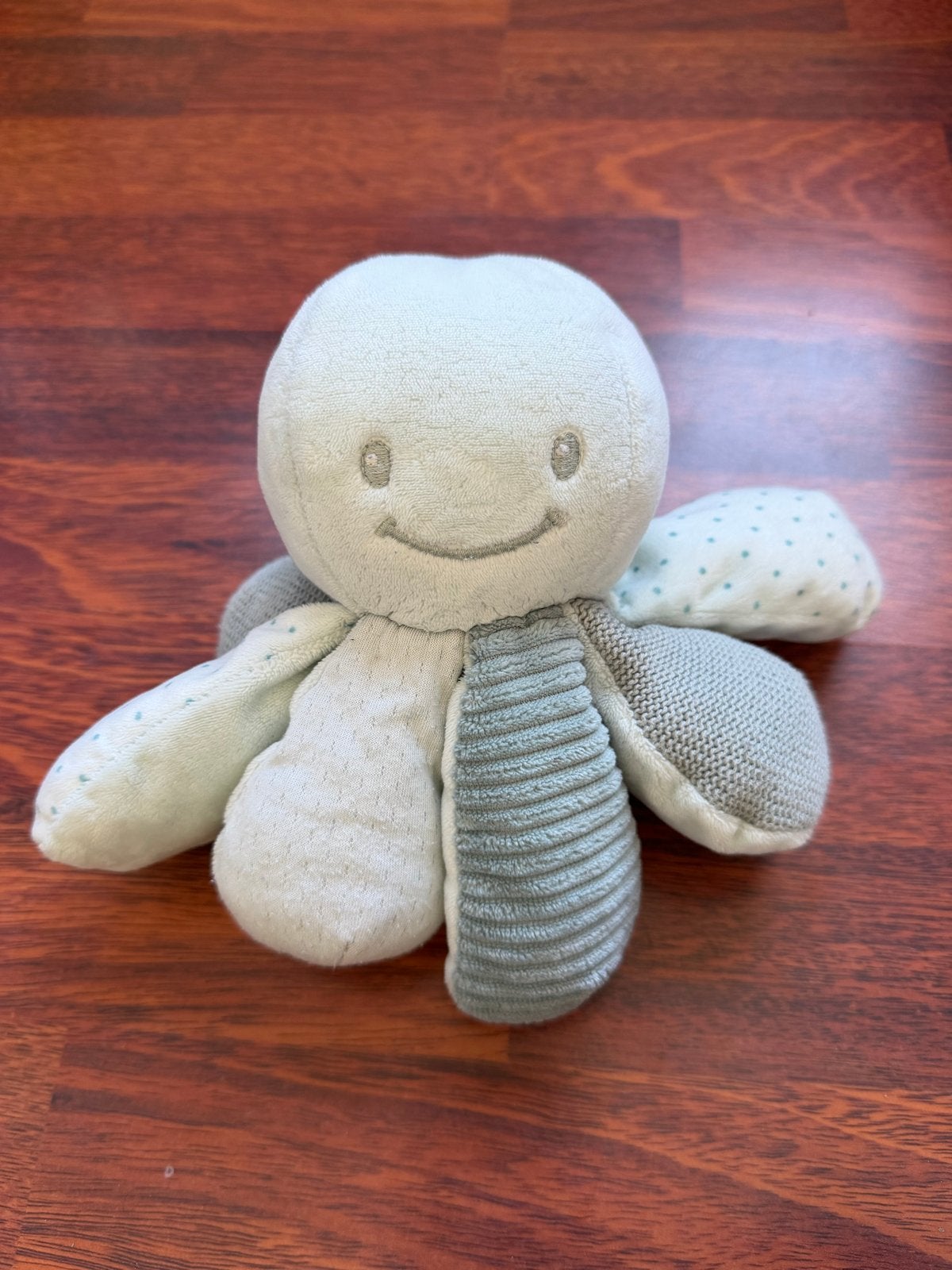 Nattou Lapidou Knuffel Octopus Activiteiten Groen, Groen, Met geluid, Overige karakters, Overige typen