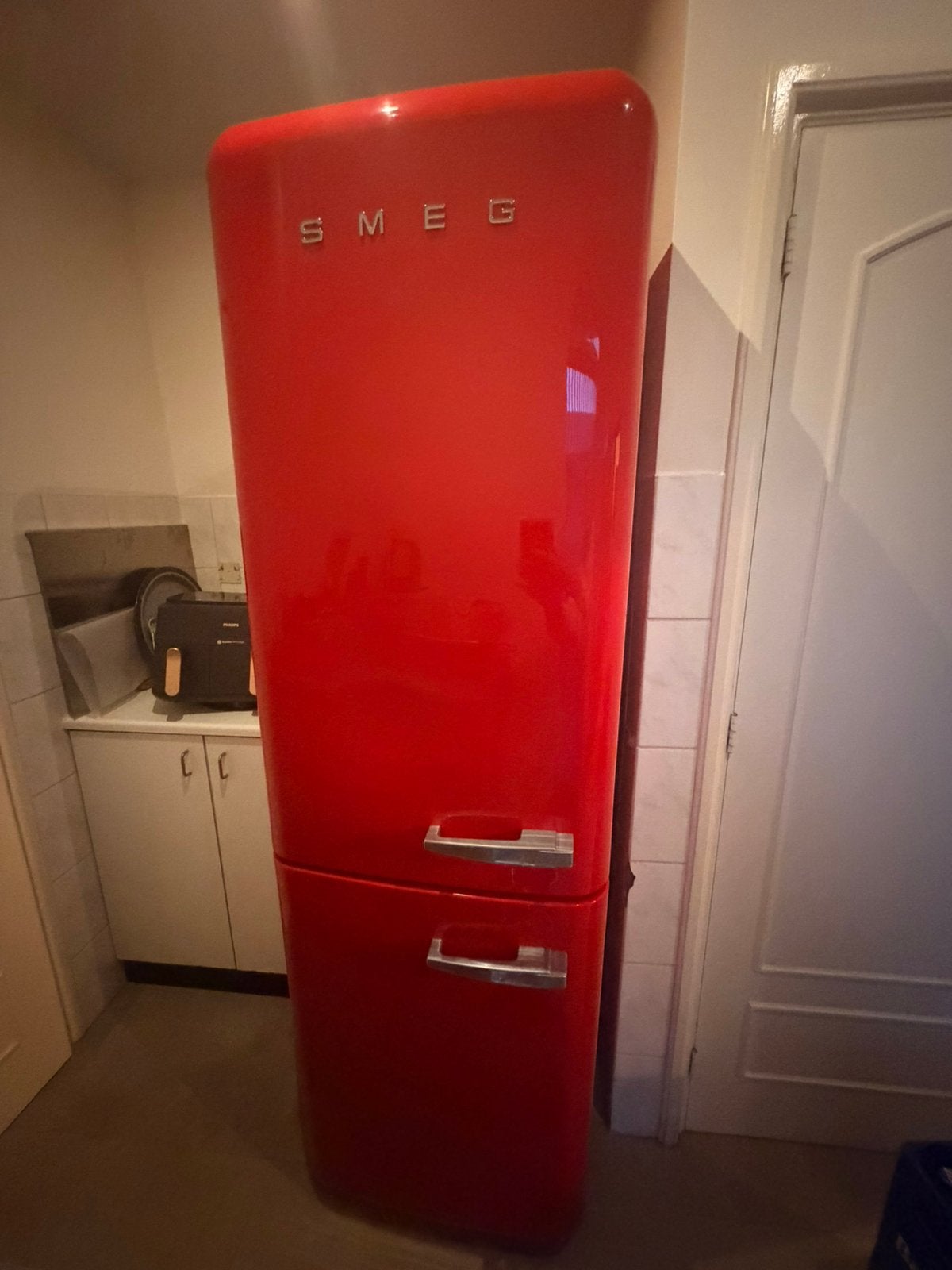 Smeg koel- vriescombinatie, Ophalen, Gebruikt, 200 liter of meer, 60 cm of meer