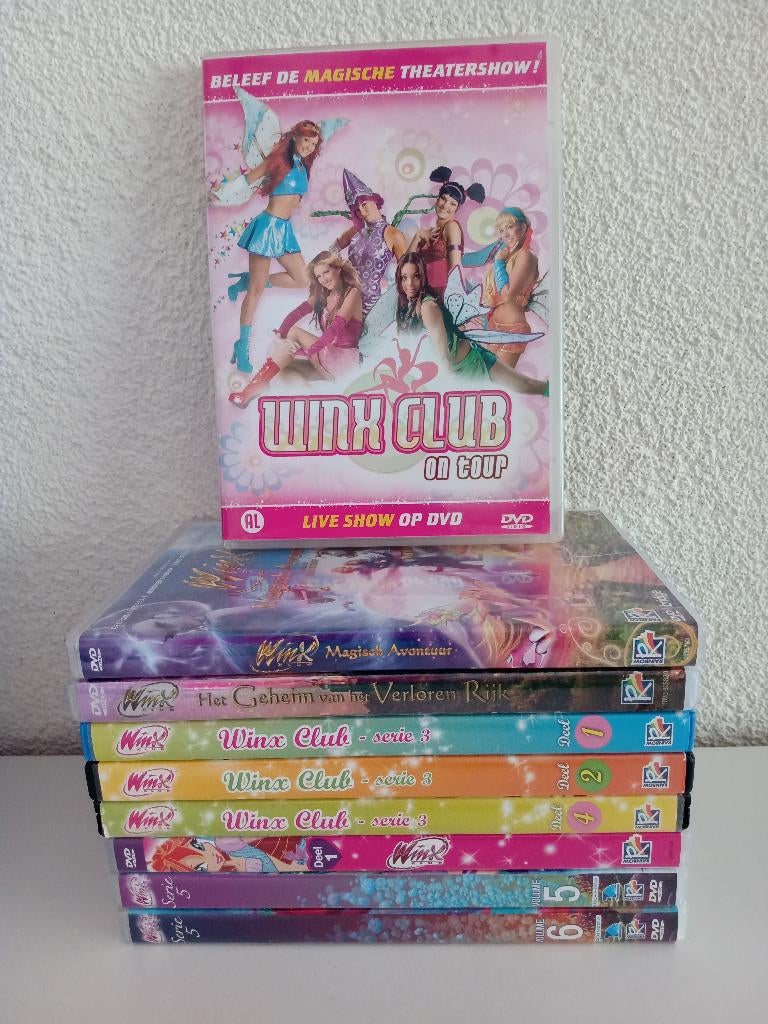 9 Winx Club DVD'S , Cd's en Dvd's, Europees, Gebruikt, Tekenfilm, Ophalen of Verzenden