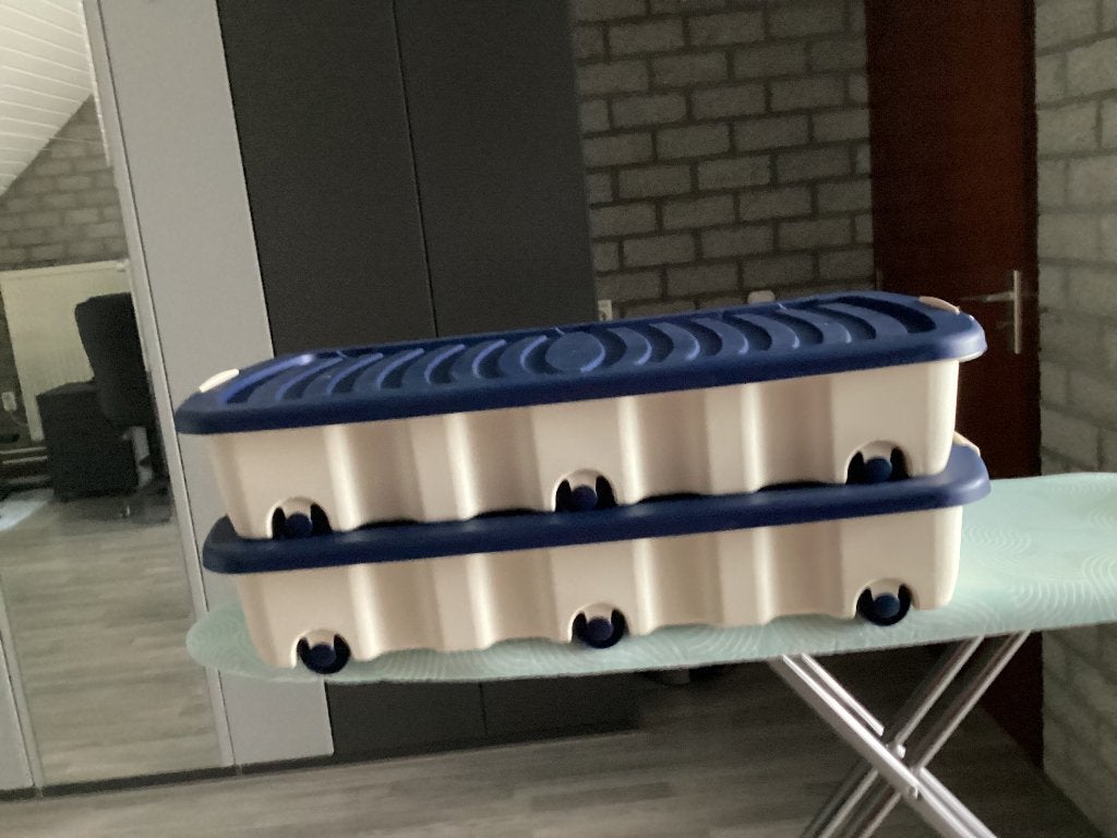 Onderbedboxen, Ophalen, Nieuw, Beige, Kunststof