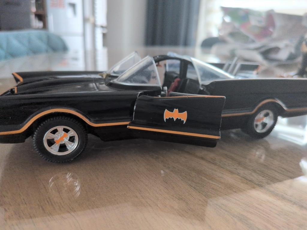 Batmobiel auto schaal 1:24 Batman mobiel Jada vleermuis, Ophalen of Verzenden, Gebruikt, Auto, Jada