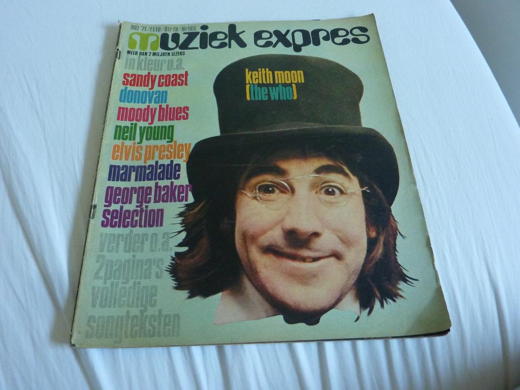 MUZIEK EXPRES NR 185 1971-F ZAPPA-MOODY BLUES-ELVIS-SWEET, Verzenden, 1960 tot 1980, Tijdschrift