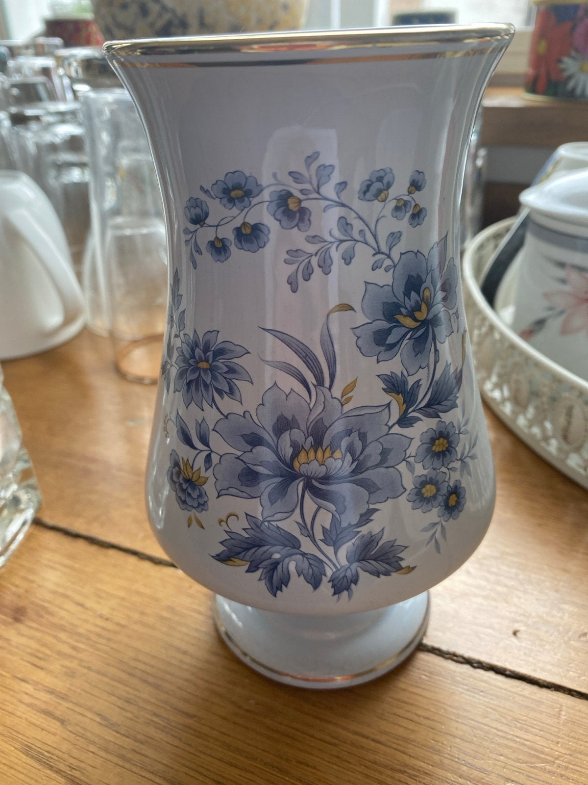 Vintage Flora Keramiek Gouda Holland Vaas - Peking, Ophalen of Verzenden