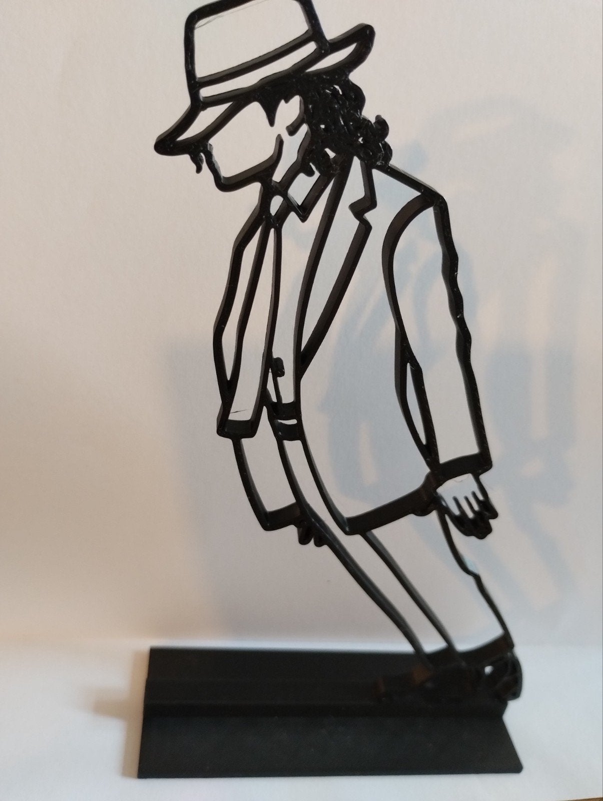 Michael Jackson 'Smooth Criminal' Beeldje, Minder dan 20 cm, Kunststof, Ophalen of Verzenden, Zwart