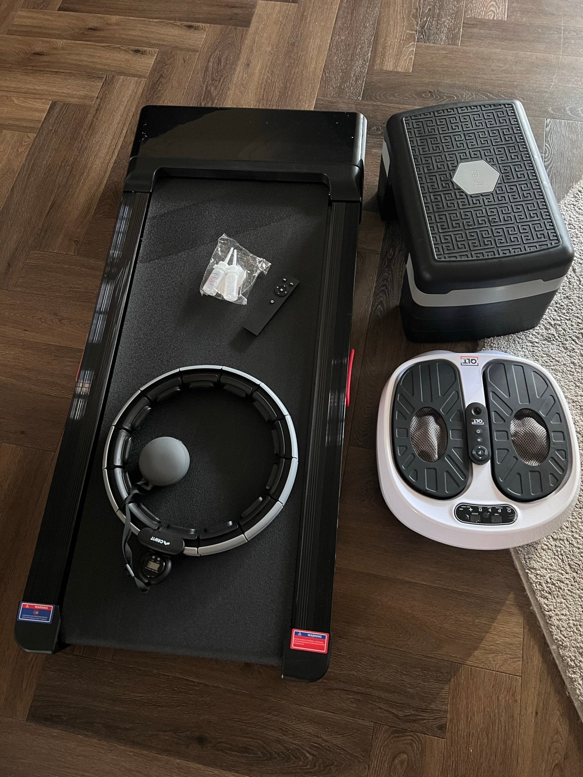 Fitness set: Loopband, Stepper, Hoelahoep, Voetmassage, Sport en Fitness, Overige materialen, Ophalen of Verzenden, Zo goed als nieuw