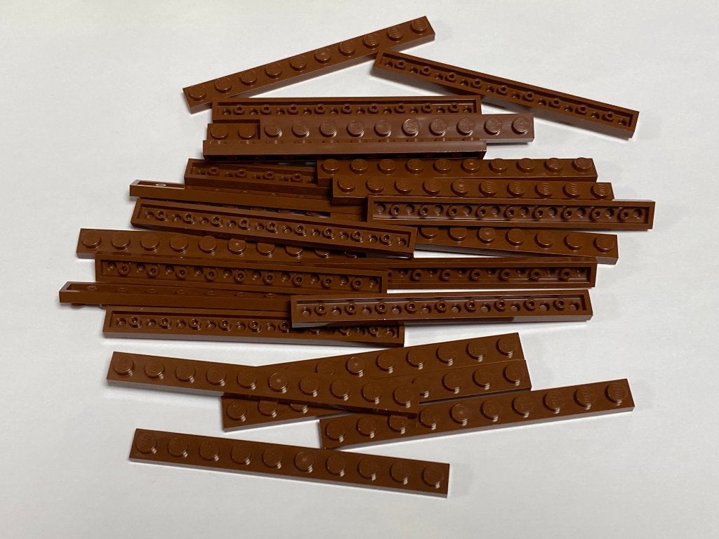Partij 25x nieuwe 1x10 Lego plaatjes in diverse kleuren, Overige thema's, Lego, Nieuw, Ophalen of Verzenden