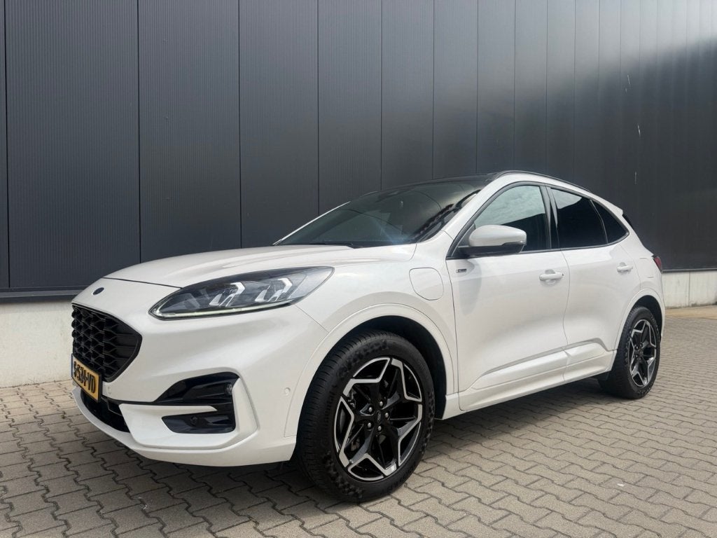 Ford Kuga ST Line X | Wit | Pano | HUD | CAM | B&O | Apple, Auto's, Automaat, Zwart, Wit, Plug-in hybride